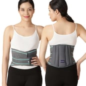 1 - Boldfit Lumbar Support Belt,  Grey  Small 