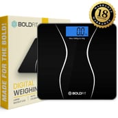 1 - Boldfit Digital Bathroom Weighing Scale, Black