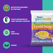 3 - Fast & Up Instant Protein Lentil Soup,  22 g  Unflavoured 