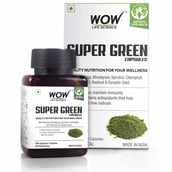 1 - Wow Life Science Super Green,  60 veggie capsule(s) 