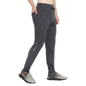 1 - John Ally Jogger Track Pant for Men with Two Zipper Pockets and Premium Fabric,  Gunmetal Grey  Large 