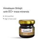 3 - TrueBasics Shilajit with 80+ Trace Minerals,  10 g