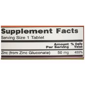 3 - Now Zinc (50 mg),  100 tablet(s) 