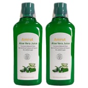 1 - Amrut Aloe Vera Juice,  1 L  Unflavoured (Pack Of 2) 