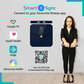 3 - beatXP Infinity Weighing Scale with BMI,  Blue 