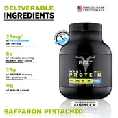 3 - Bolt Whey Protein Super-Charged With Phycocyanin, 5 lb Saffron Pistachio