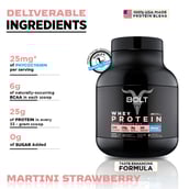 5 - Bolt Whey Protein Super-Charged With Phycocyanin,  5 lb  Martani Strawberry 