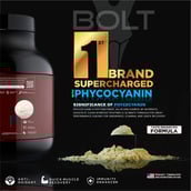 4 - Bolt Mass Gainer Super-Charged With Phycocyanin, 5 lb Jalgaon Banana