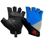 KOBO Gym Gloves (WTG-16),  Blue, Grey & Black  Large 