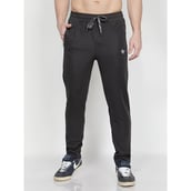4 - John Ally Gymwear Trackpant for Men with Zipper Pockets & Dryfit Fabric,  Gunmetal Grey  Medium 