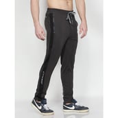 2 - John Ally Men's Gym & Sports Trackpant with Two Zipper Pockets,  Gunmetal Grey  Medium 