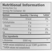 2 - GNC Pro Performance L-Glutamine 5000mg,  0.88 lb  Unflavoured 