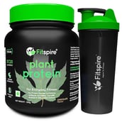 1 - Fitspire 100% Plant Protein,  1.1 lb  Chocolate with Shaker 