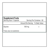 Healthvit Glycine Amino Acid (500 mg),  60 capsules 