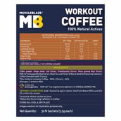 4 - MuscleBlaze Workout Coffee,  30 sachets/pack  Hazelnut Coffee with Herbs