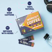 4 - MuscleBlaze Workout Coffee,  30 sachets/pack  Hazelnut Coffee with Herbs
