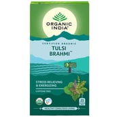 1 - Organic India Tulsi Brahmi Tea,  Unflavoured  25 Piece(s)/Pack 