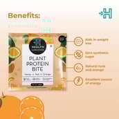 4 - Health Horizons Plant Protein Bite,  12 bar(s)  Orange with Real Dark Chocolate 