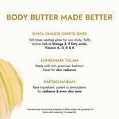 4 - Kapiva Ghee Kumkumadi Body Butter,  100 g  with Red Sandalwood & Almond Oil 