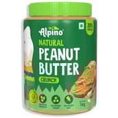 1 - Alpino Peanut Butter (Unsweetened),  1 kg  Natural Crunch 