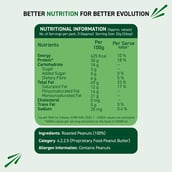 4 - Alpino Peanut Butter (Unsweetened),  0.4 kg  Natural Crunch 