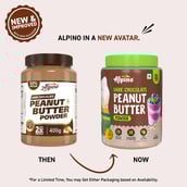 5 - Alpino Peanut Butter Powder,  0.400 kg  Dark Chocolate 