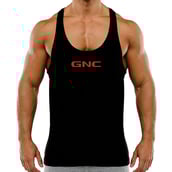 1 - GNC Plain Stringer for Men, Black M