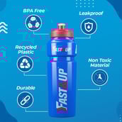 2 - Fast & Up Sipper Water Bottle,  Blue  500 ml 