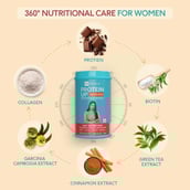 HealthKart HK Vitals ProteinUp Women 400g Chocolate & Shaker Combo