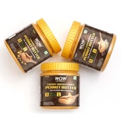4 - Wow Life Science Unsweetened Peanut Butter, 500 g Crunchy