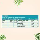 4 - HealthKart HK Vitals Biotin with Neem,  60 tablet(s)  Unflavoured 