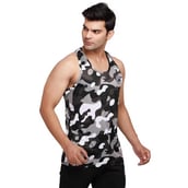 Omtex Sublimated Gym Tank,  Camo Grey  Large 