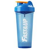 1 - Fast & Up Protein Shaker Bottle, Blue 800 ml