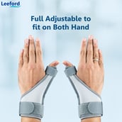 4 - Leeford Thumb Splint Support,  Grey  Free Size 