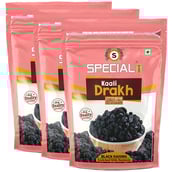 1 - Special Choice Kali Drakh (Black Raisins),  250 g  Seedless (Pack of 3) 