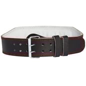 7 - MuscleXP Leather Weight Lifting Gym Belt,  Black  Medium 