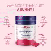 6 - Health Oxide Hair Vitamin Strawberry,  60 gummies 