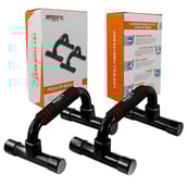 5 - Love4ride Push Up Bars Stand with Foam Grip Handle, Black Free Size