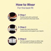 5 - Careforce Contoured Lumbar Support Belt,  Grey  Small 