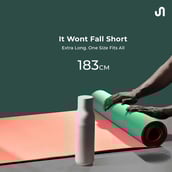 4 - Bodyband TPE Yoga Mat, Aqua Blue-Pink 6 mm