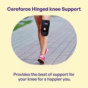 6 - Careforce Hinged Knee Support,  Black  Large-Extra Large 