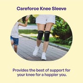 8 - Careforce Knee Cap for Men,  Black  Extra Large 