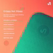 2 - Bodyband TPE Yoga Mat, Aqua Blue-Pink 6 mm