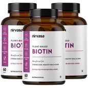 1 - Nirvasa Plant-Based Biotin,  60 tablet(s)  Unflavoured (Pack of 3) 