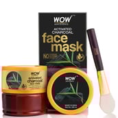 1 - WOW Skin Science Activated Charcoal Face Mask,  200 ml  with PM 2.5 Anti-Pollution Shield 