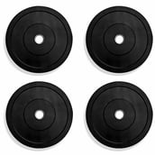 1 - BULLAR Rubber Spare Weight Plates Set for Home Gym,  Black (2 Pair)  2.5 kg 