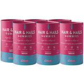 1 - Nirvasa Hair & Nails,  60 gummies  Mixed Berries (Pack of 6) 