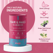 3 - Nirvasa Hair & Nails,  60 gummies  Mixed Berries (Pack of 6) 