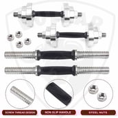 6 - BULLAR 20 kg Chrome Plated Steel Home Gym Set