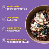 11 - MuscleBlaze High Protein Oats (Jar Pack) OP, 1 kg Dark Chocolate